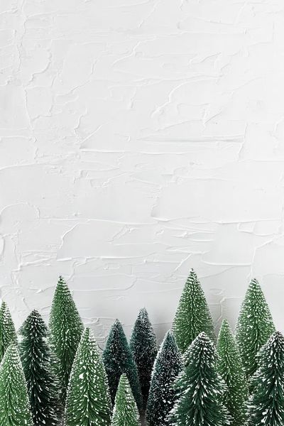 Festive Christmas tree frame design.
