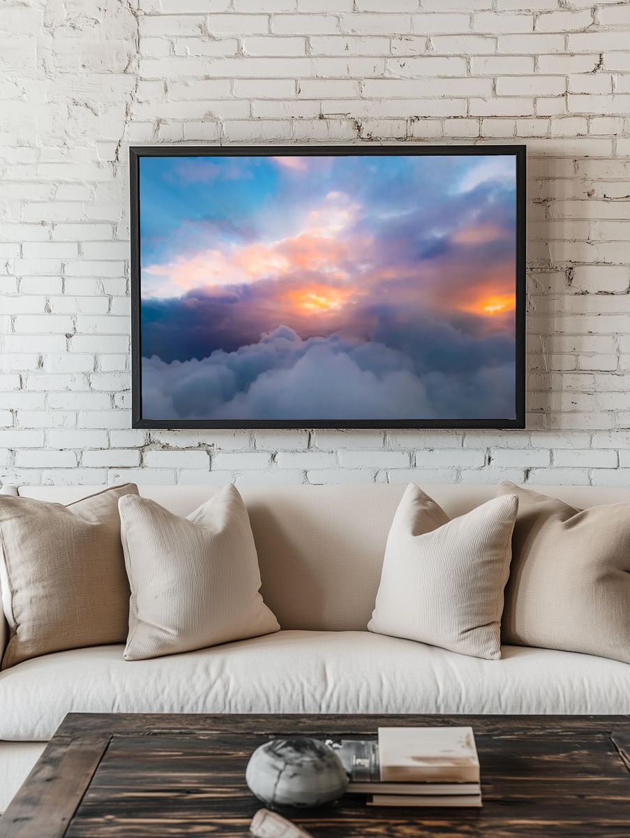 Sunrise clouds. room preview