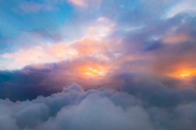 Sunrise clouds.
