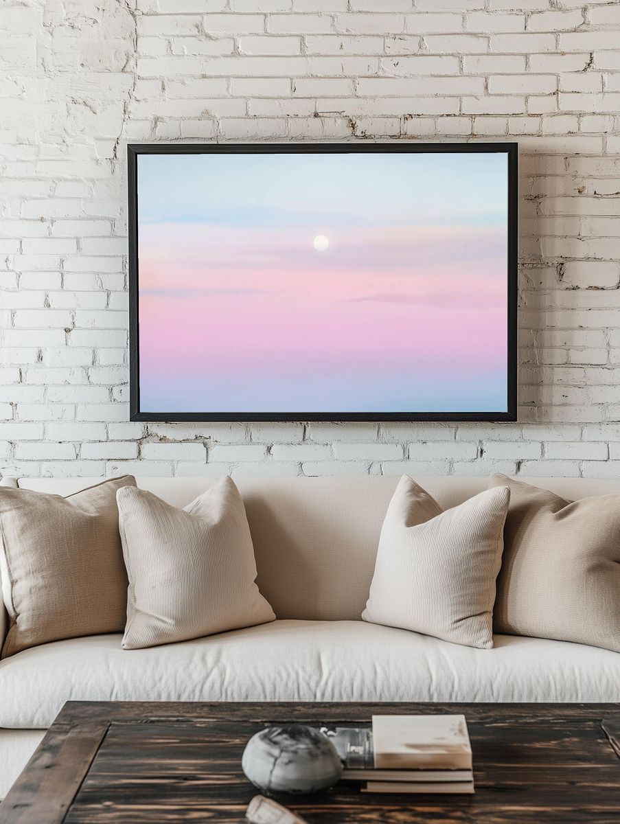 Sunset background on pastel sky. — room view 1