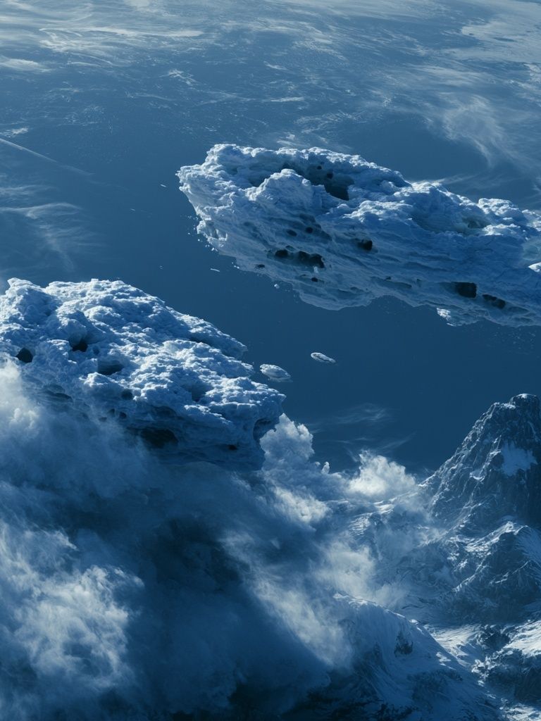 Frozen Mountain Clouds Poster. poster — nature art