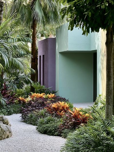 Tropical Garden Path Photography Poster. poster
