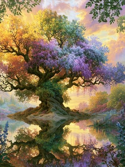 Enchanted Blossom Tree Print. poster