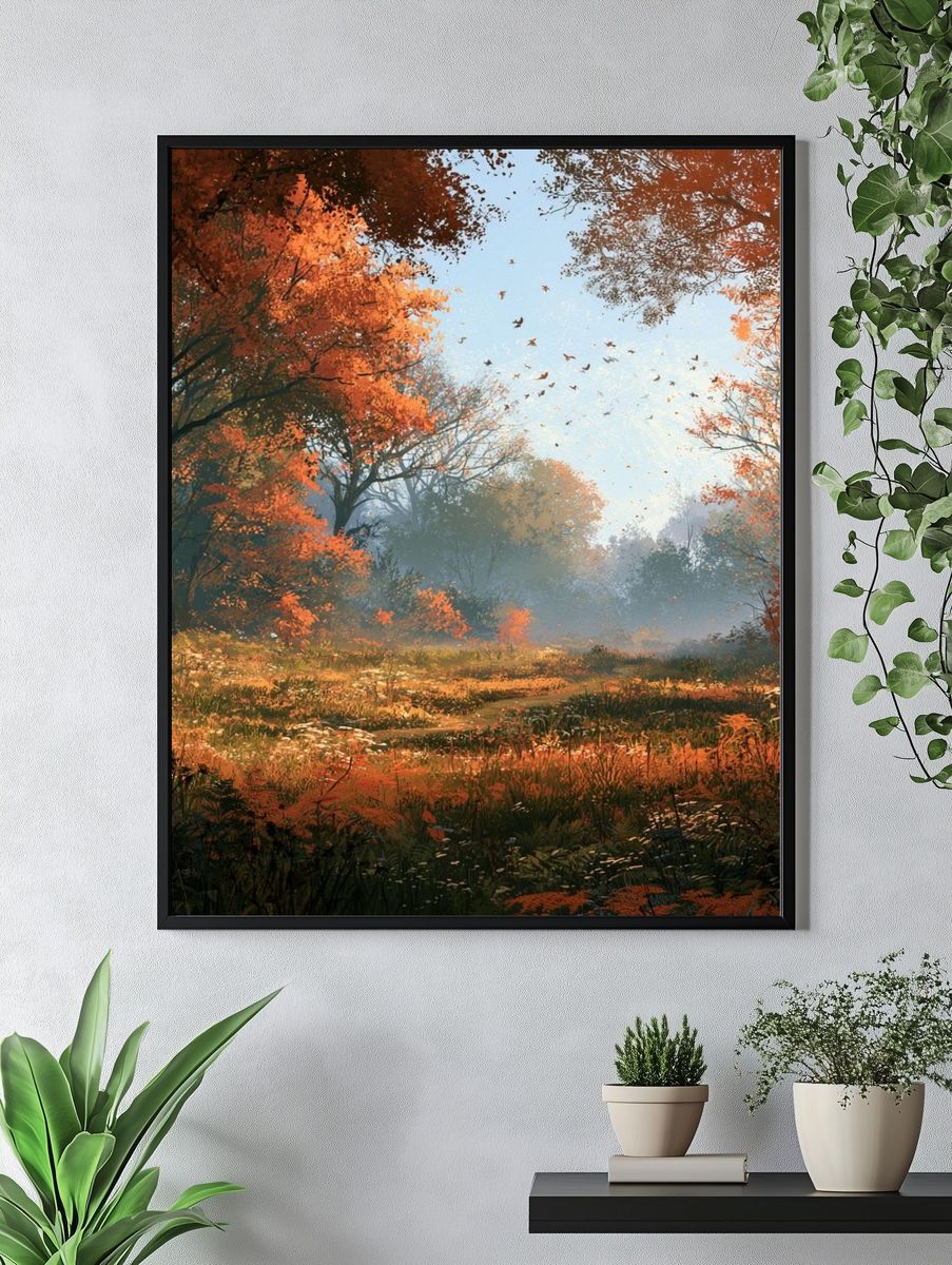 Autumn Forest Glow Poster. — room view 4