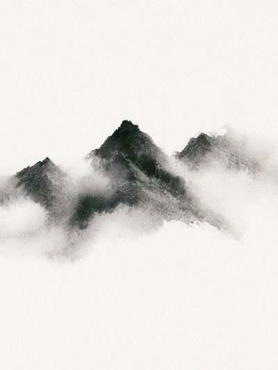 Ink Mountain Mist Print.