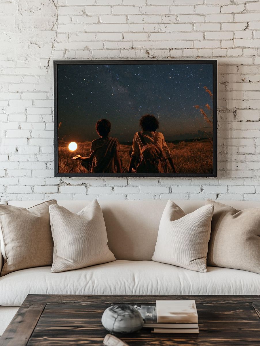 Stargazing Field Night Poster. — room view 1