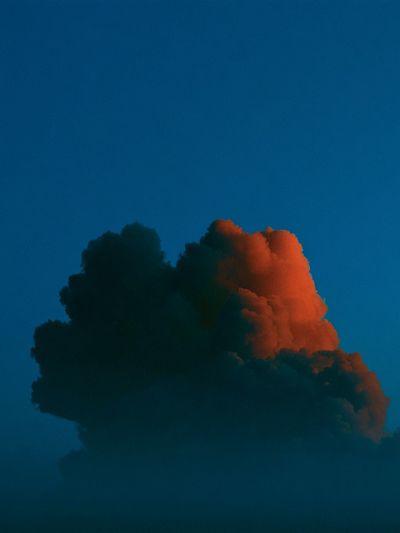 Sunlit Cloudscape Photography Poster. poster
