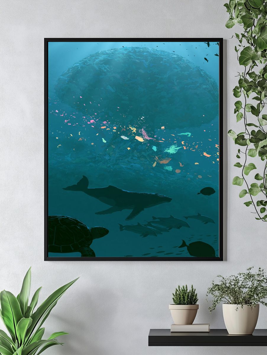 Underwater Marine Life Poster. — room view 4