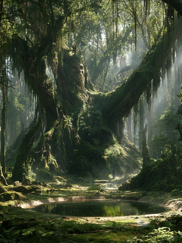 Enchanted Forest Pool Poster. poster — nature art