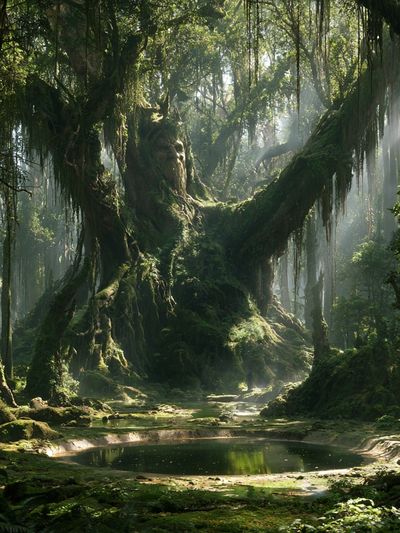 Enchanted Forest Pool Poster. poster