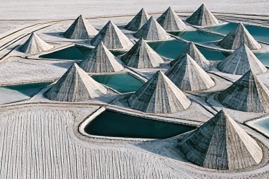 Salt Pyramids Landscape Print. poster — nature art