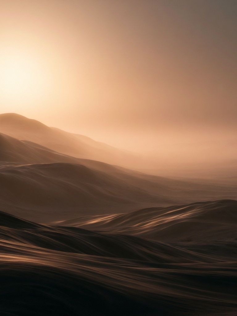 Desert Dunes at Dawn Print. poster detail