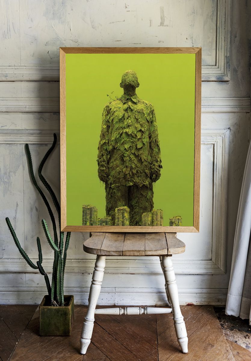 Nature's Embrace — Surreal Art Print room preview