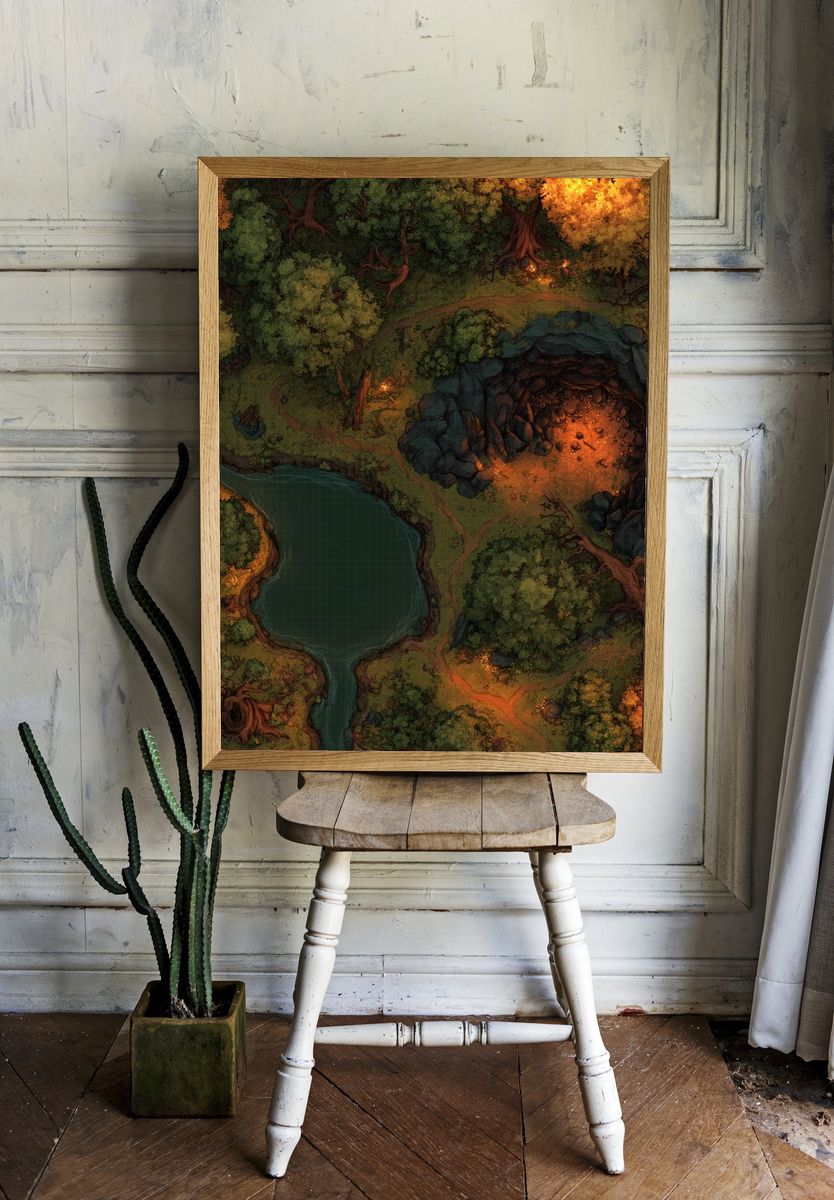 Enchanted Forest Cavern Poster. — room view 1
