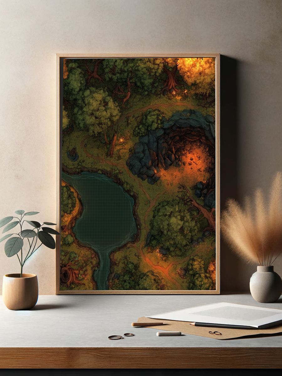 Enchanted Forest Cavern Poster. — room view 2