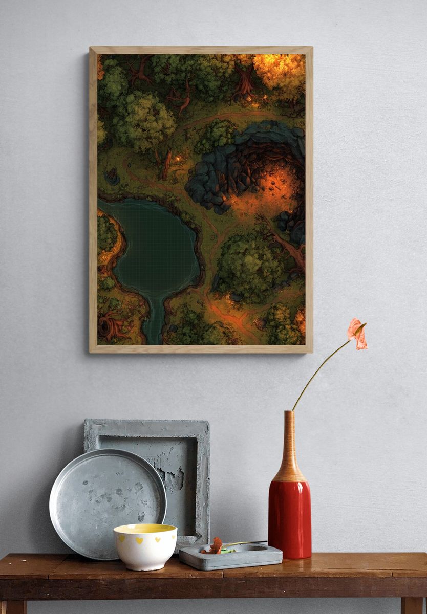 Enchanted Forest Cavern Poster. — room view 3