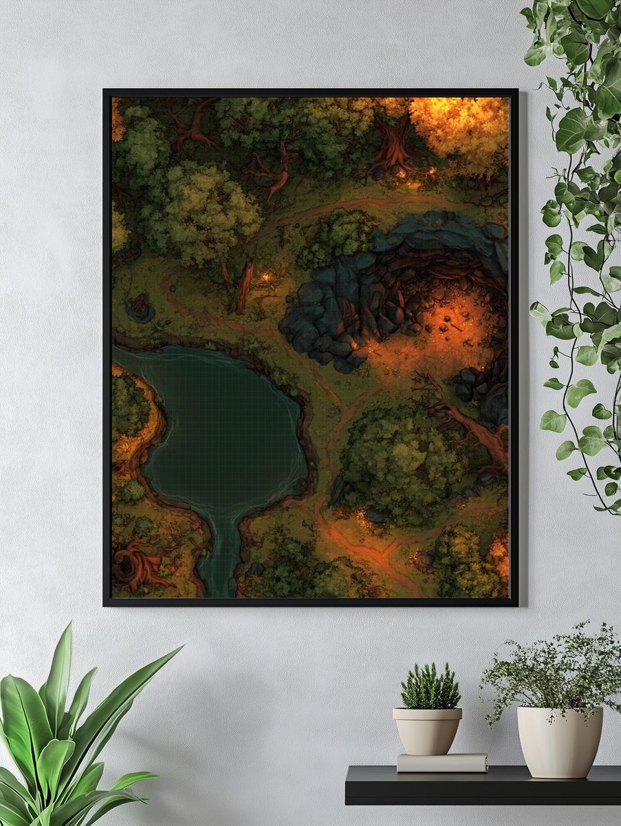 Enchanted Forest Cavern Poster. — room view 4