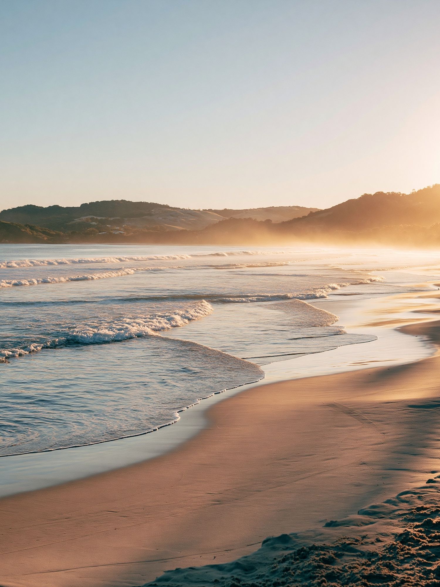 Golden Tropical Beach Sunrise Poster. poster detail