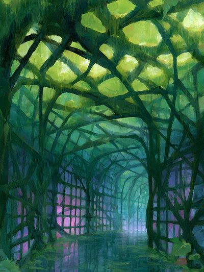 Enchanted Green Canopy Poster.