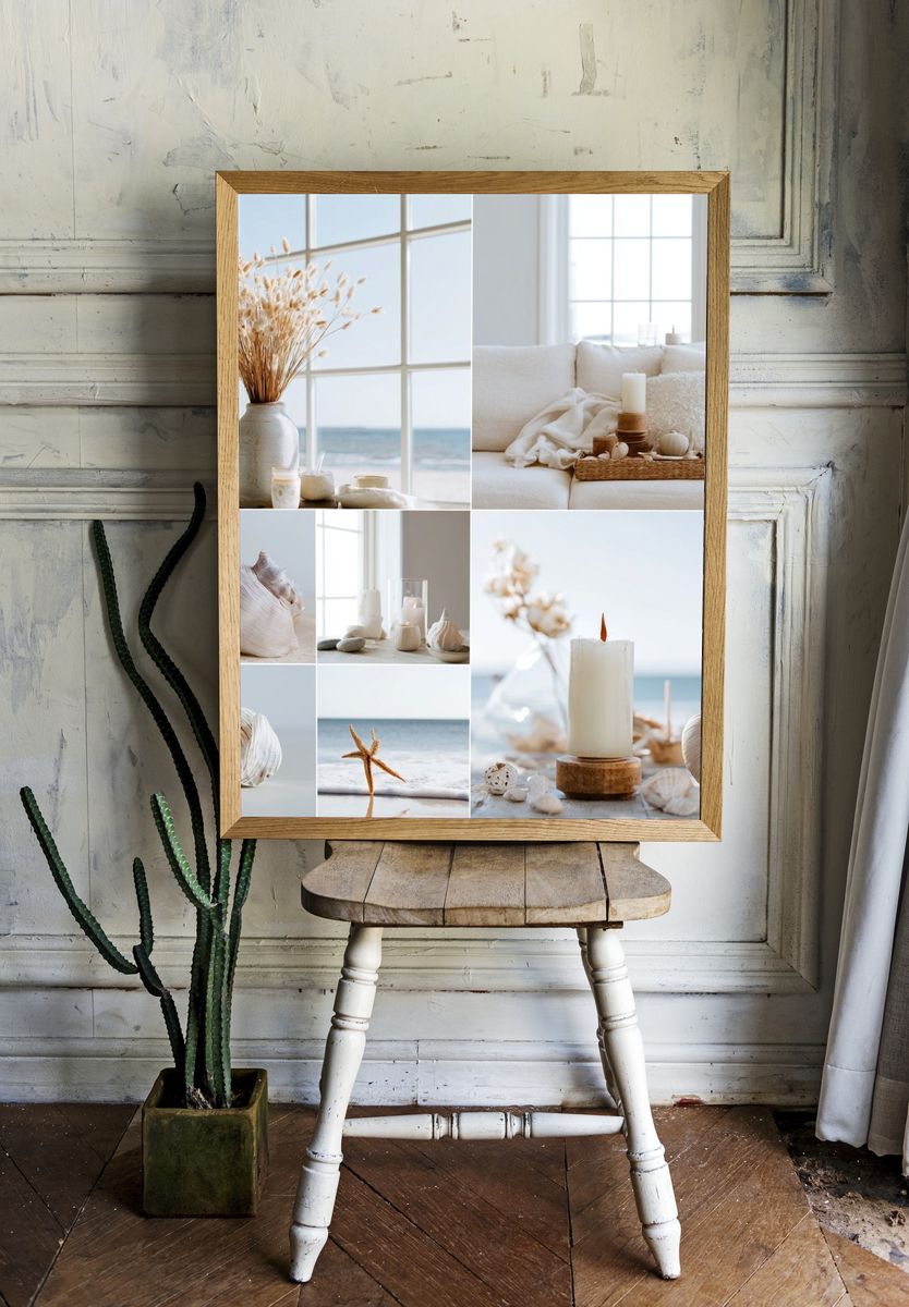 Coastal Shell Still Life Poster. — room view 1