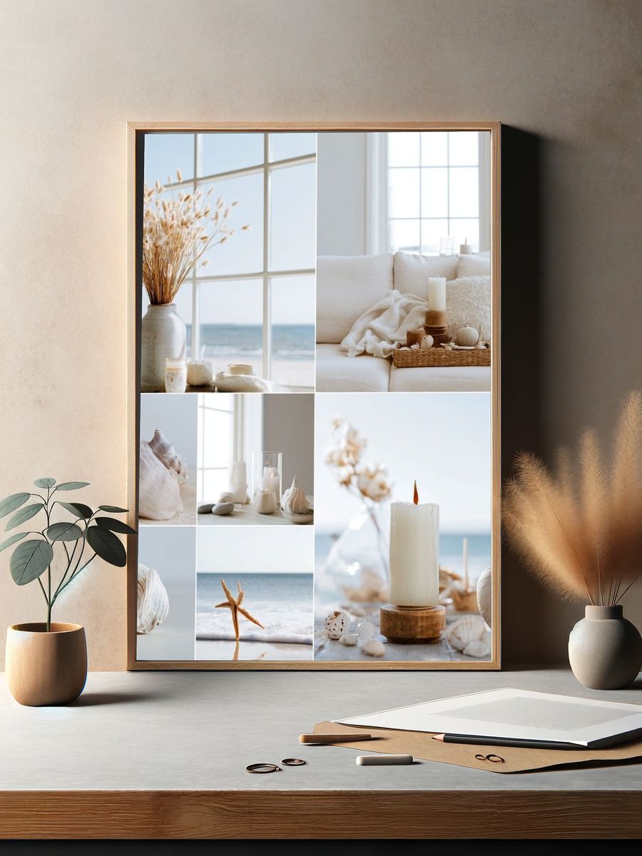 Coastal Shell Still Life Poster. — room view 2