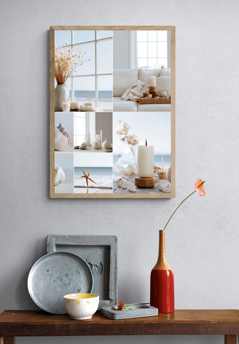 Coastal Shell Still Life Poster. — room view 3