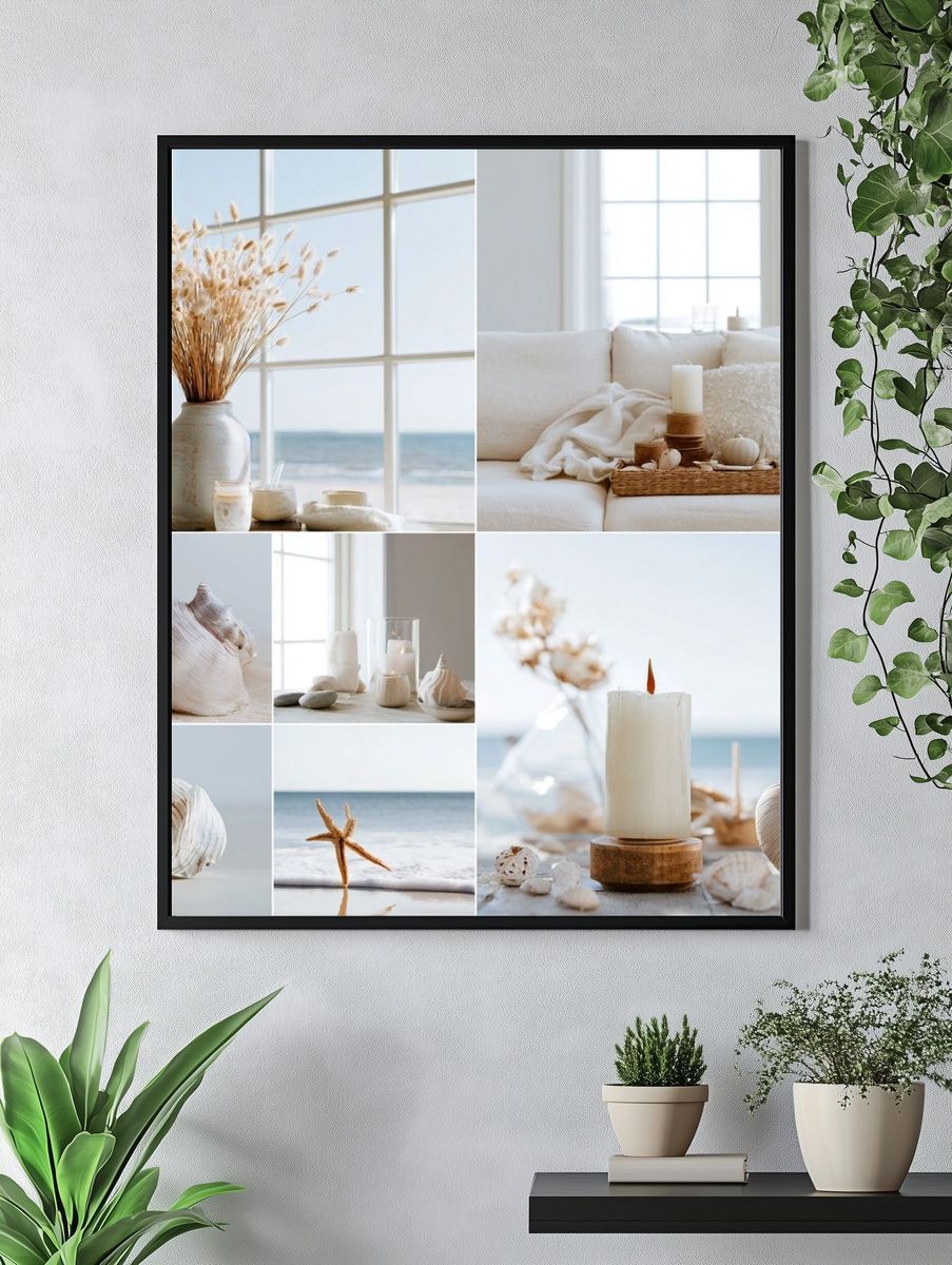 Coastal Shell Still Life Poster. — room view 4