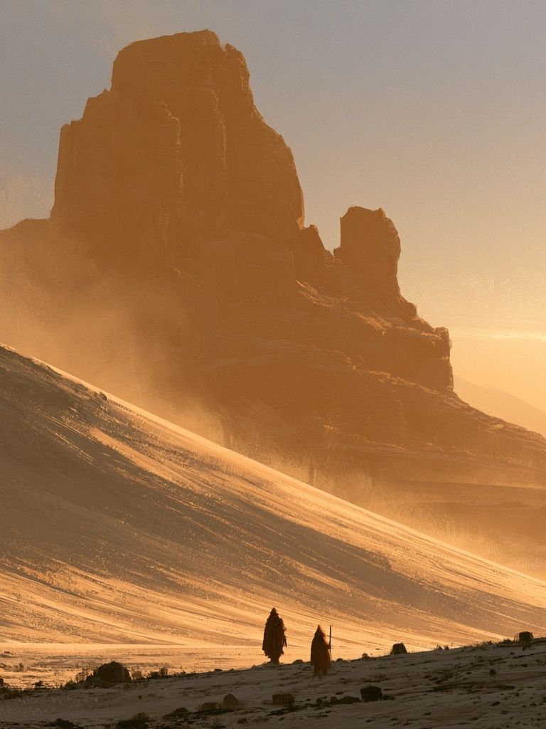 Desert Dunes at Sunset Poster. poster — nature art