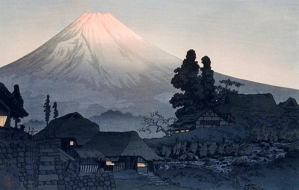 Mount Fuji Mizukubo (1932) print. poster — nature art