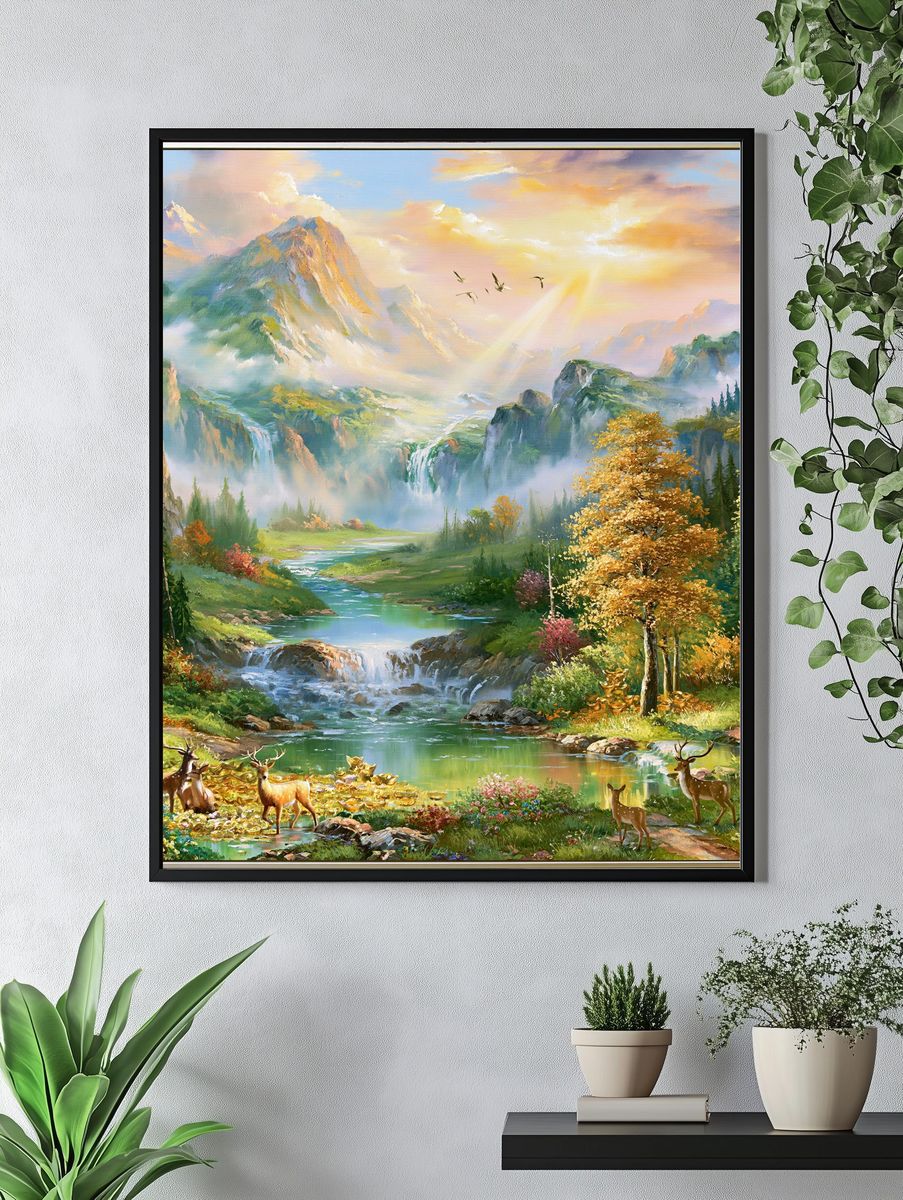 Enchanted Mountain Valley Poster. — room view 4