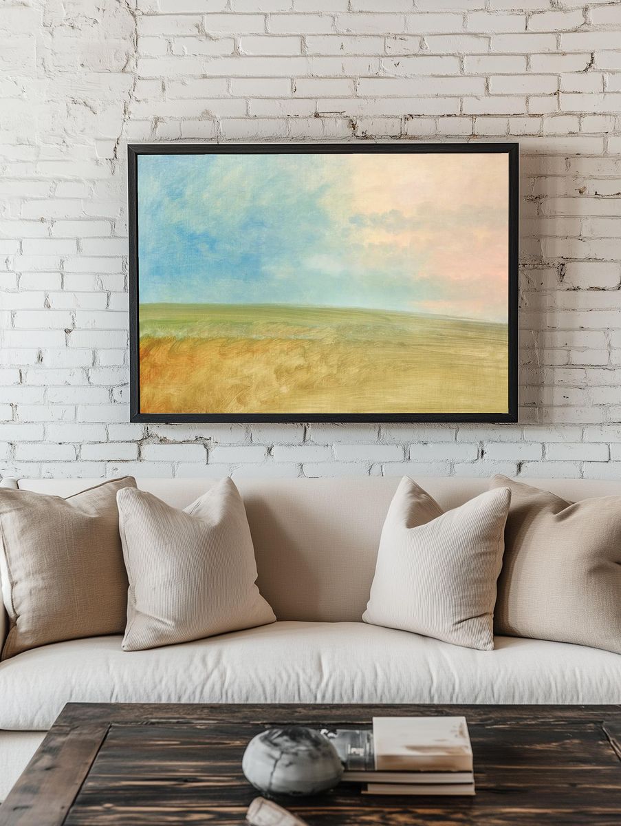 Landscape background (1846-1848) aesthetic painting. — room view 1