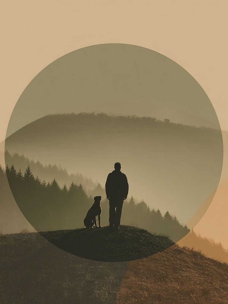 Misty Mountain Silhouette Photography Poster. poster detail