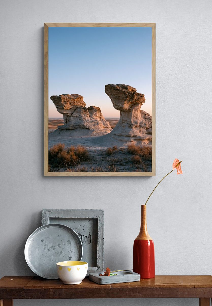 Desert Rock Formations Photography Poster. — room view 3