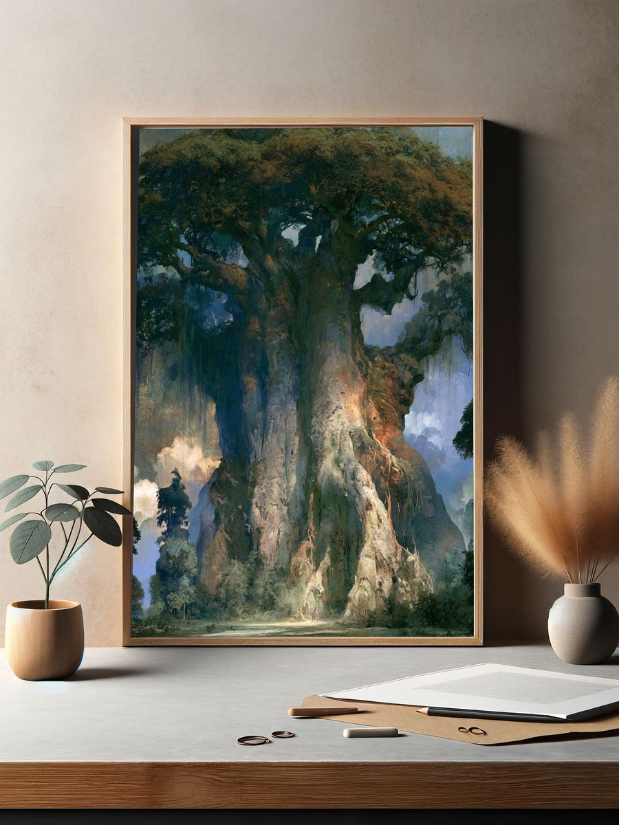 Ancient Tree Landscape Print. — room view 2