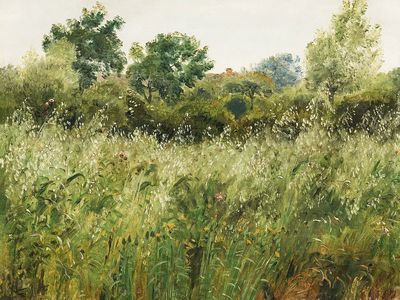Field Oats Vejby (1843) vintage. poster