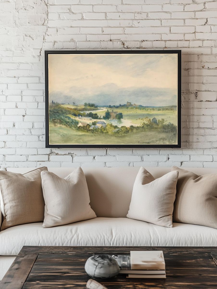 Extensive landscape prospect fortified building. — room view 1