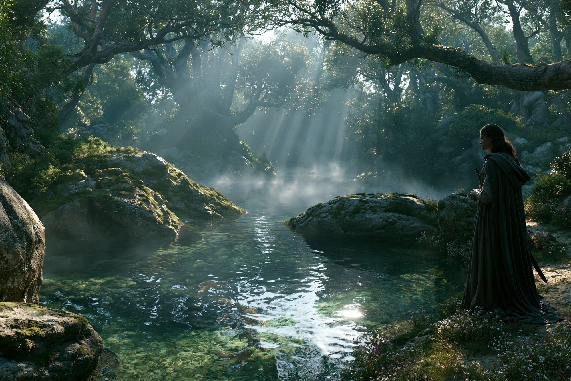 Enchanted Forest River Poster. poster — nature art