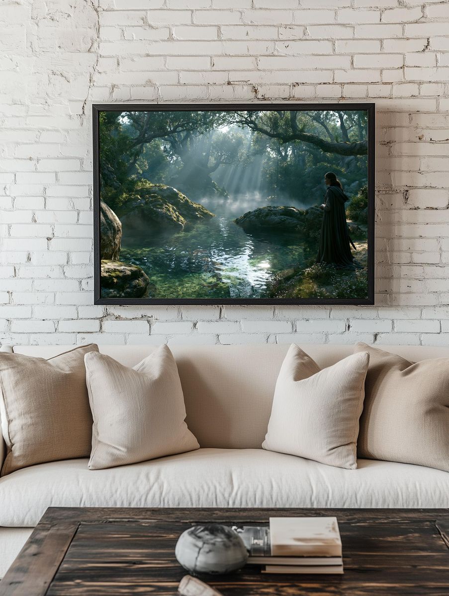 Enchanted Forest River Poster. — room view 1