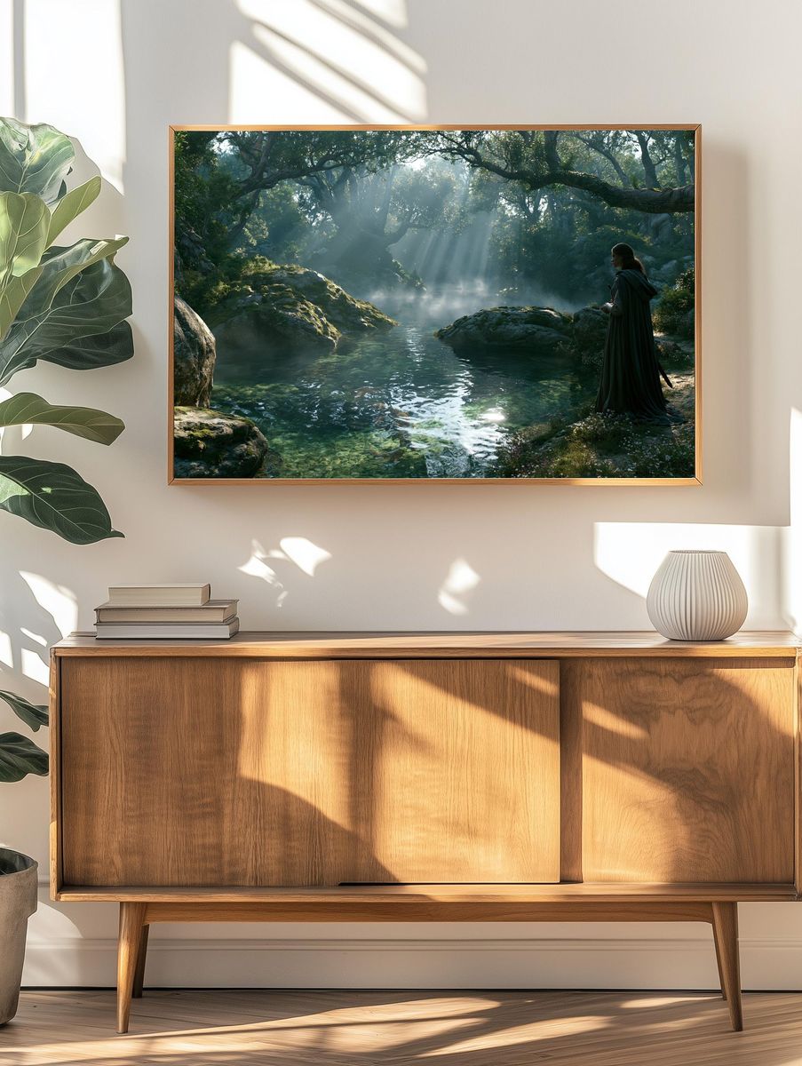 Enchanted Forest River Poster. — room view 3