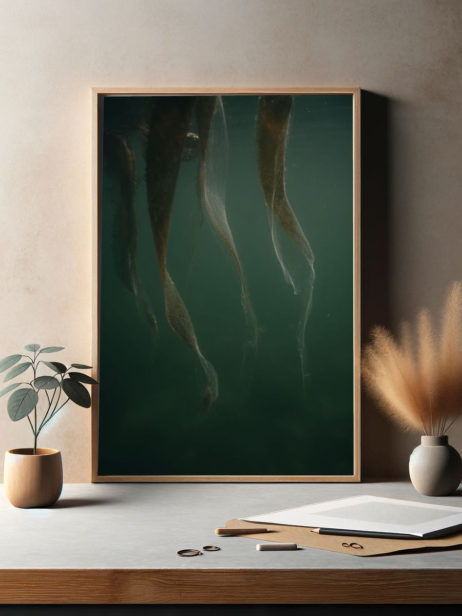 Underwater Kelp Forest — Nature Print. — room view 2