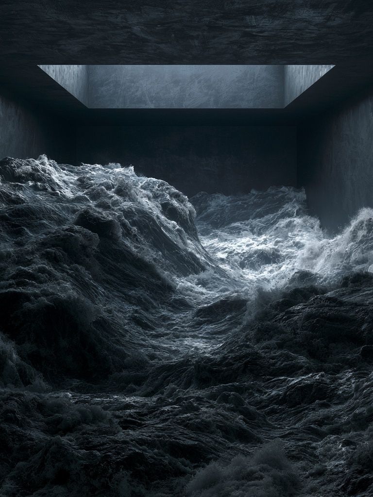 Stormy Ocean Chamber Poster. poster detail