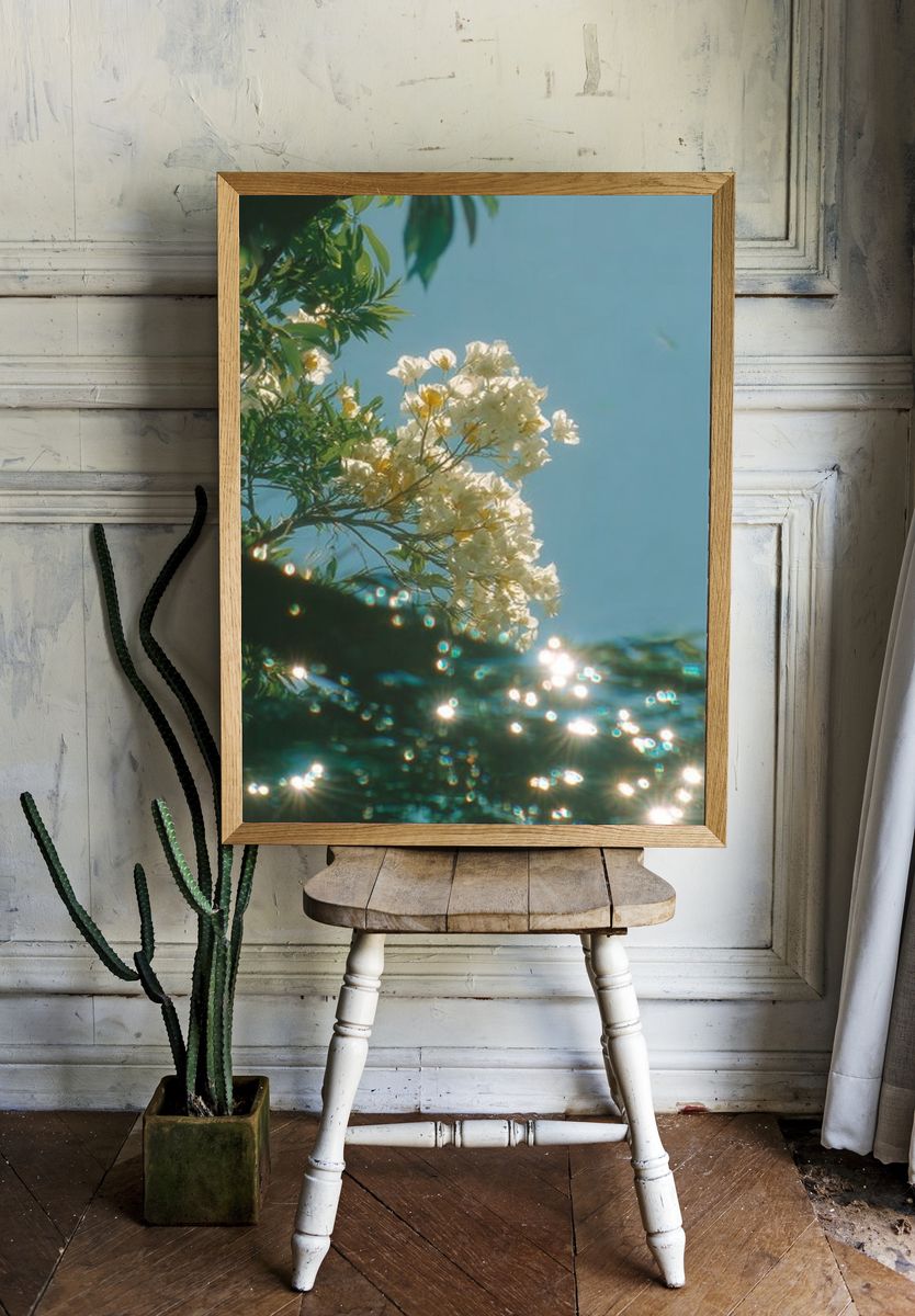 Sunlit Blossoms Nature Print. — room view 1