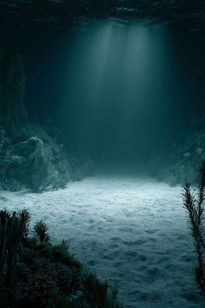 Underwater Reef Light Poster. poster