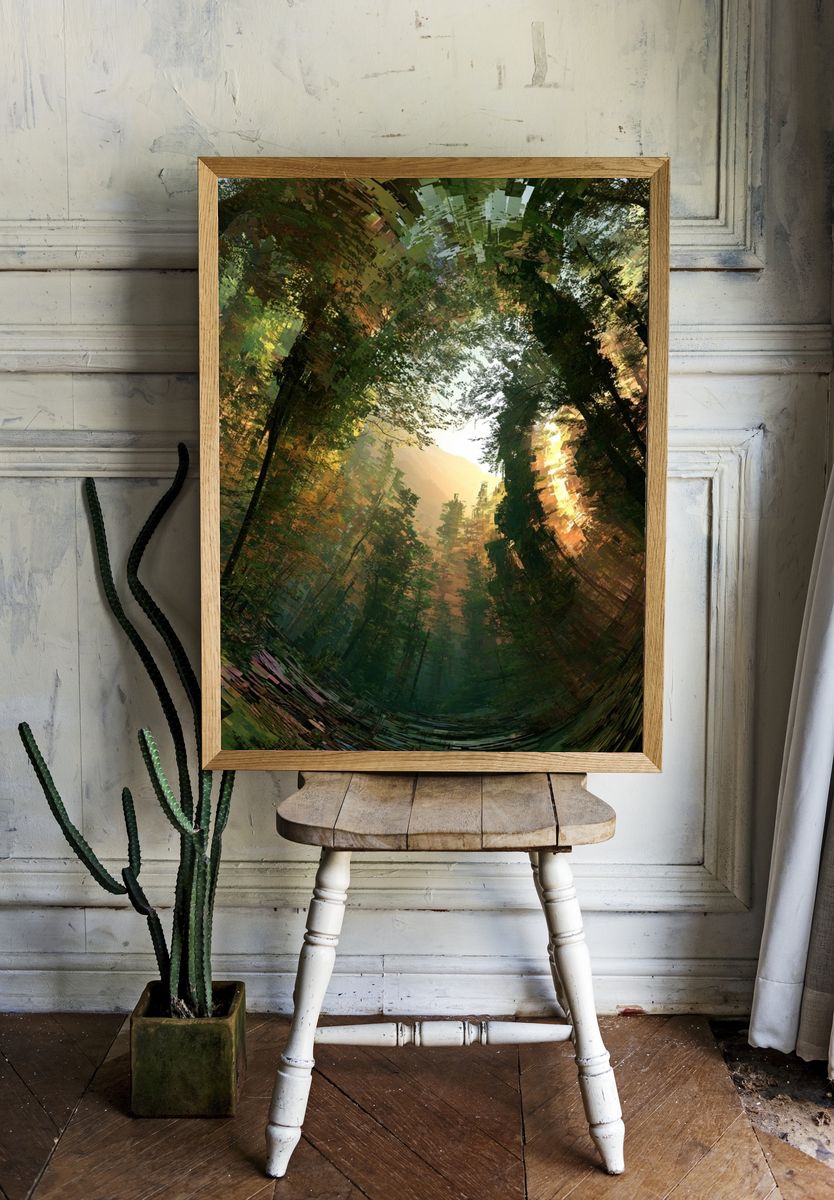 Enchanted Forest Light Poster. room preview