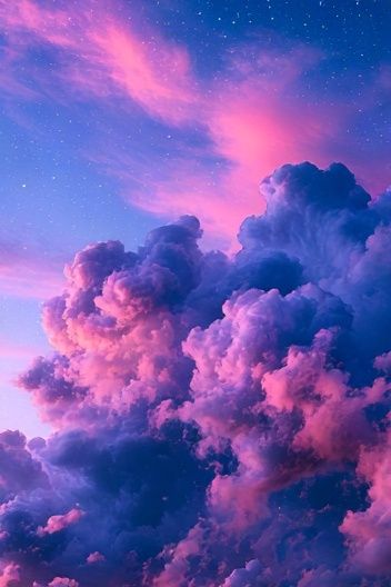 Pink Cloudscape Sky Poster. poster detail
