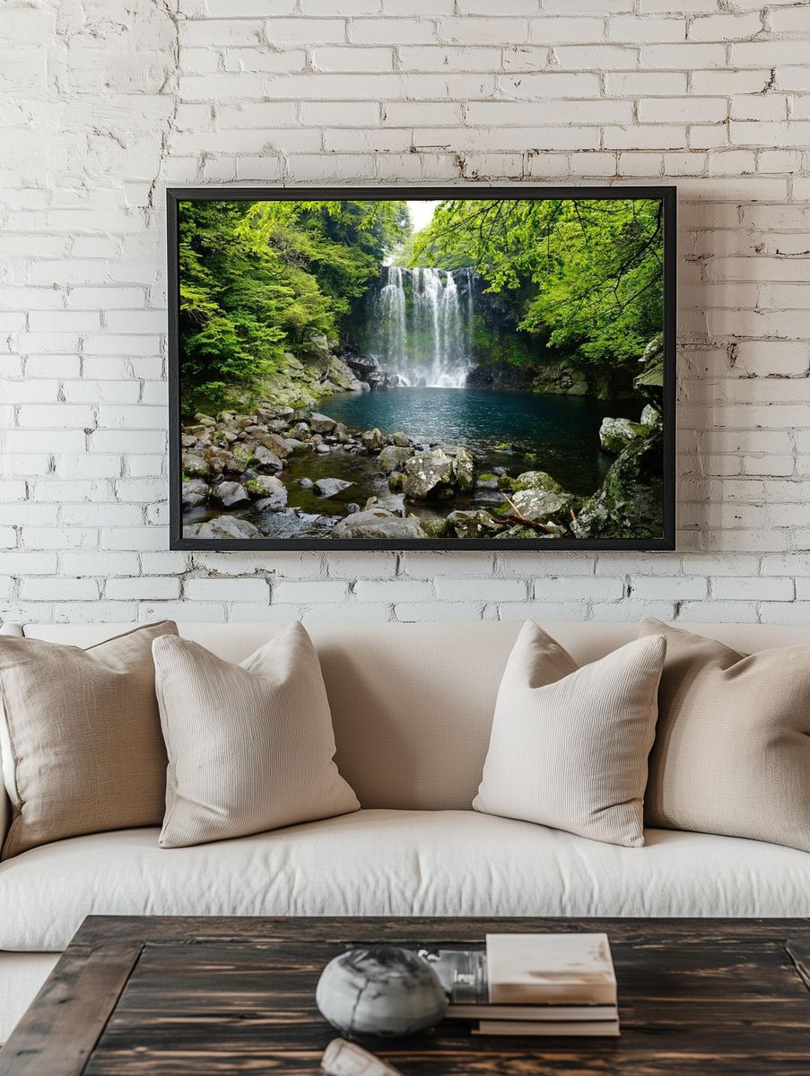 Cheonjiyeon waterfall Jeju island, Korea. — room view 1
