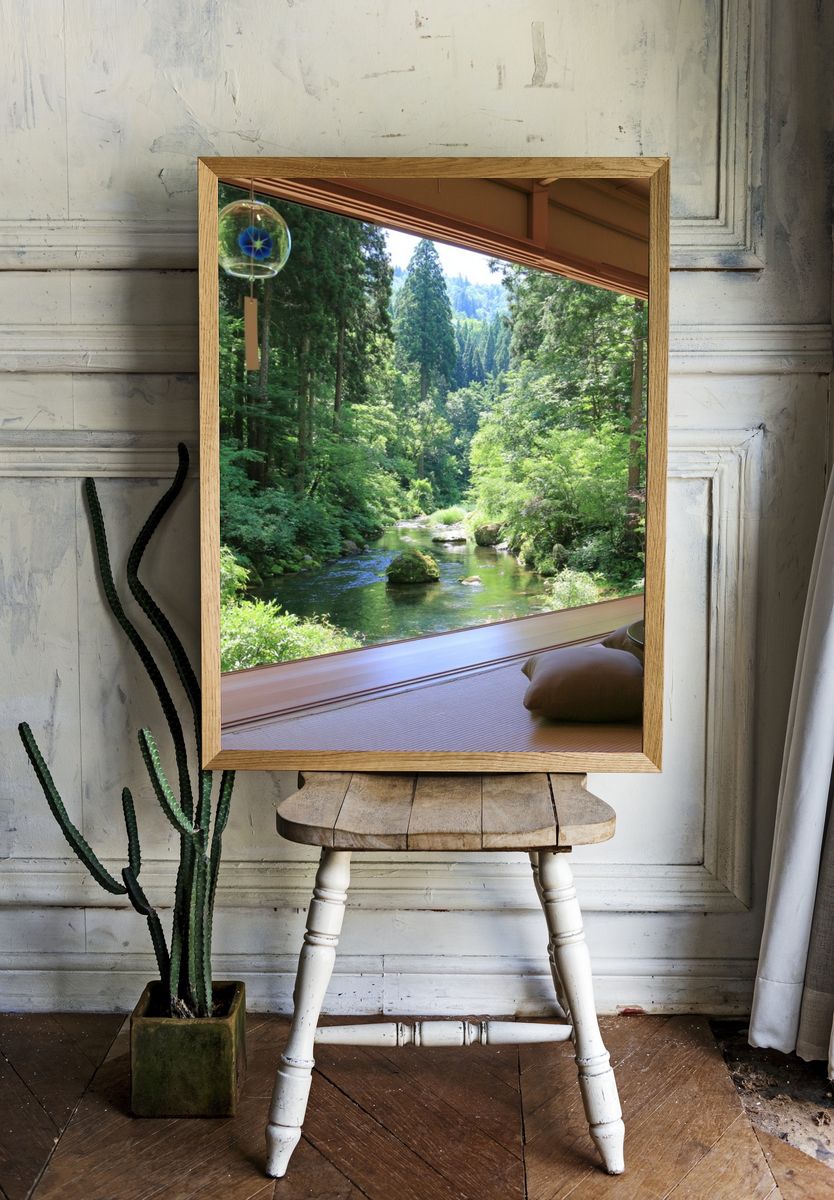 Forest Stream View Poster. — room view 1