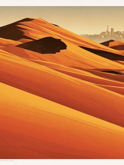 Desert Dunes Sunset Print.