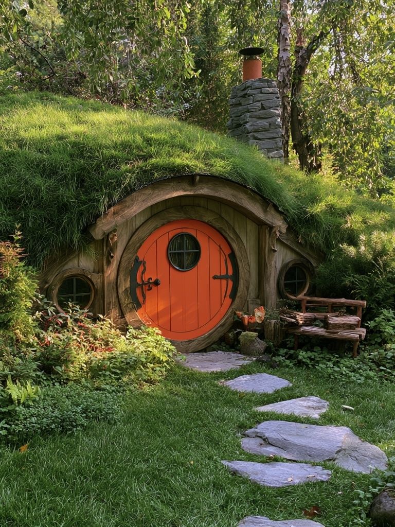 Hobbit House Garden Poster. poster detail