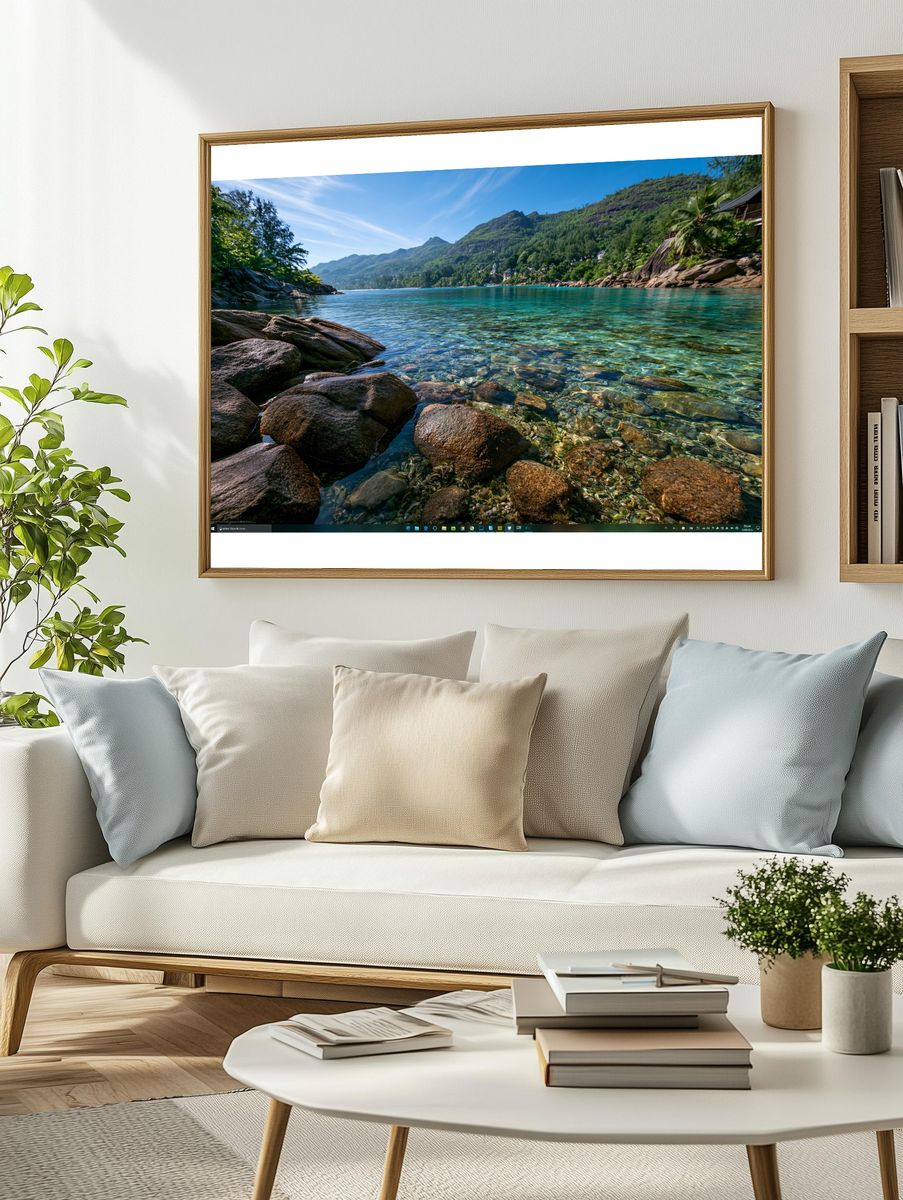 Tropical Lagoon Coast Poster. — room view 2